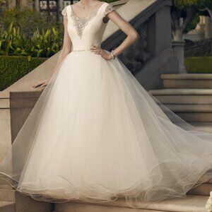 Casablanca Bridal Ivory Diamond Wedding Gown